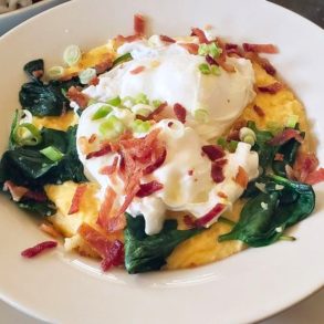 Southern Poached Eggs at Mansour's Market Cafe in Scranton, Pennsylvania