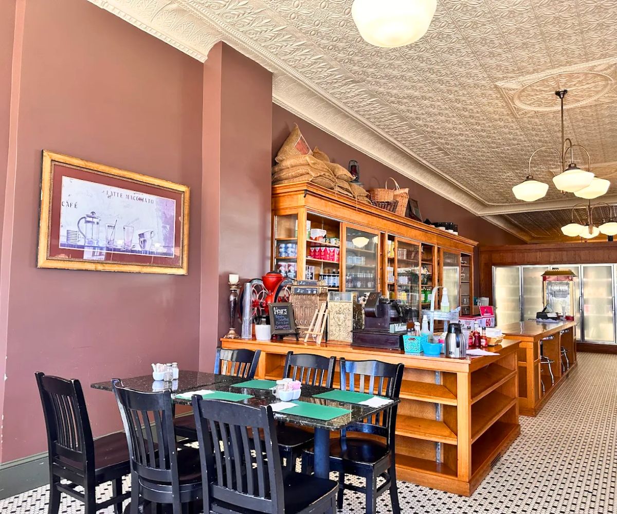 interior of Mansour's Market Cafe in Scranton, Pennsylvania
