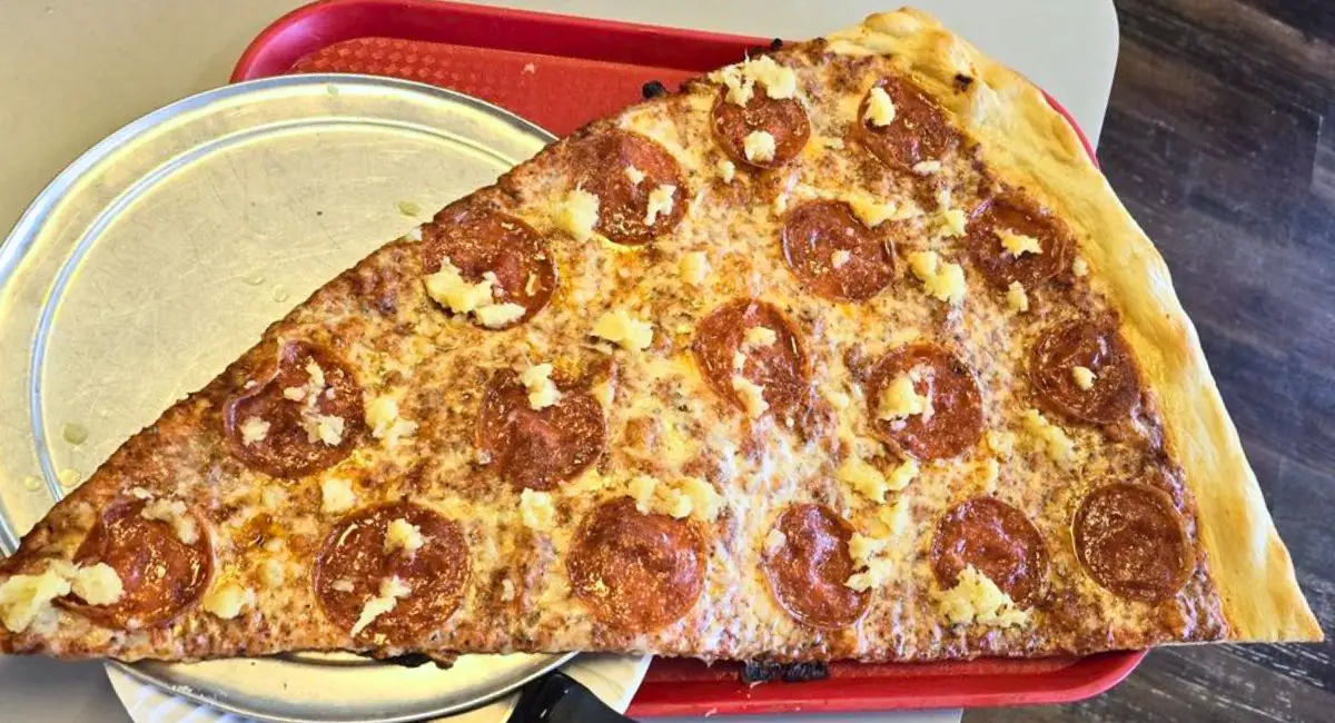 Pepperoni & Pineapple Pizza at Richie B's Pizza in Albuquerque, New Mexico