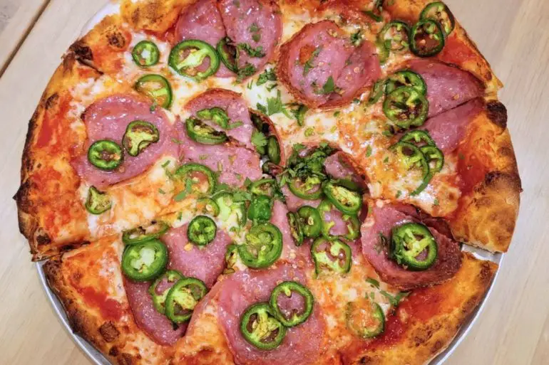 Hot Honey Pizza at Pizza Novara in Bloomington, Minnesota