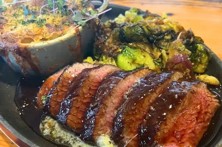 Cast Iron Seared "1010 Cut" at 1010 Bridge Restaurant in Charleston, West Virginia