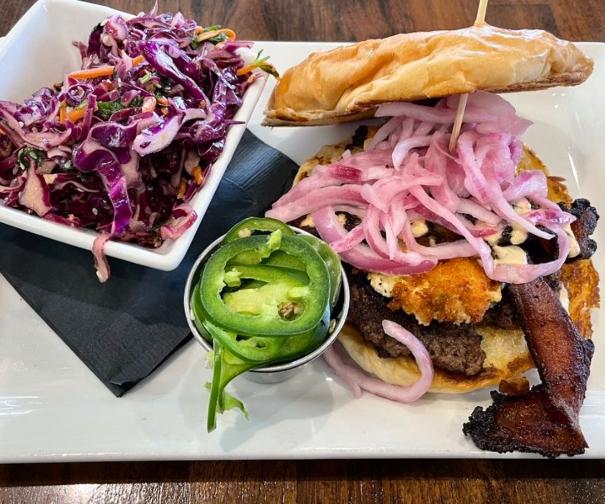 Diablo Burger at Muck & Fuss in New Braunfels, Texas