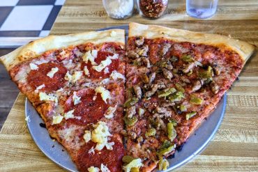 pizzas at Richie B's Pizza in Albuquerque, NM