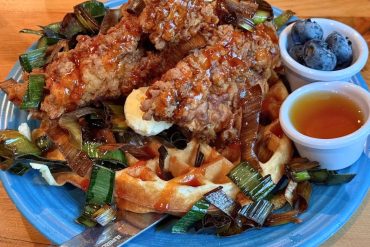 Buttermilk Fried Chicken and Waffle at Duluth Grill in Duluth, Minnesota