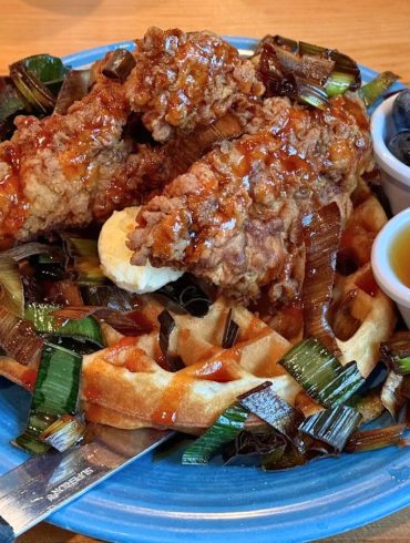 Buttermilk Fried Chicken and Waffle at Duluth Grill in Duluth, Minnesota