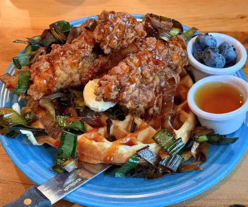 Buttermilk Fried Chicken and Waffle at Duluth Grill in Duluth, Minnesota