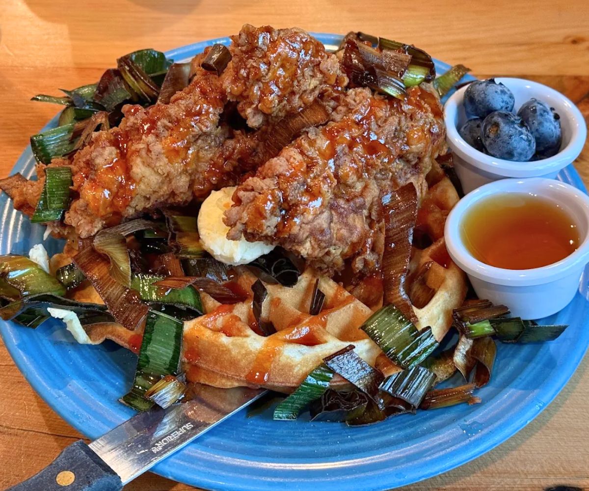 Buttermilk Fried Chicken and Waffle at Duluth Grill in Duluth, Minnesota