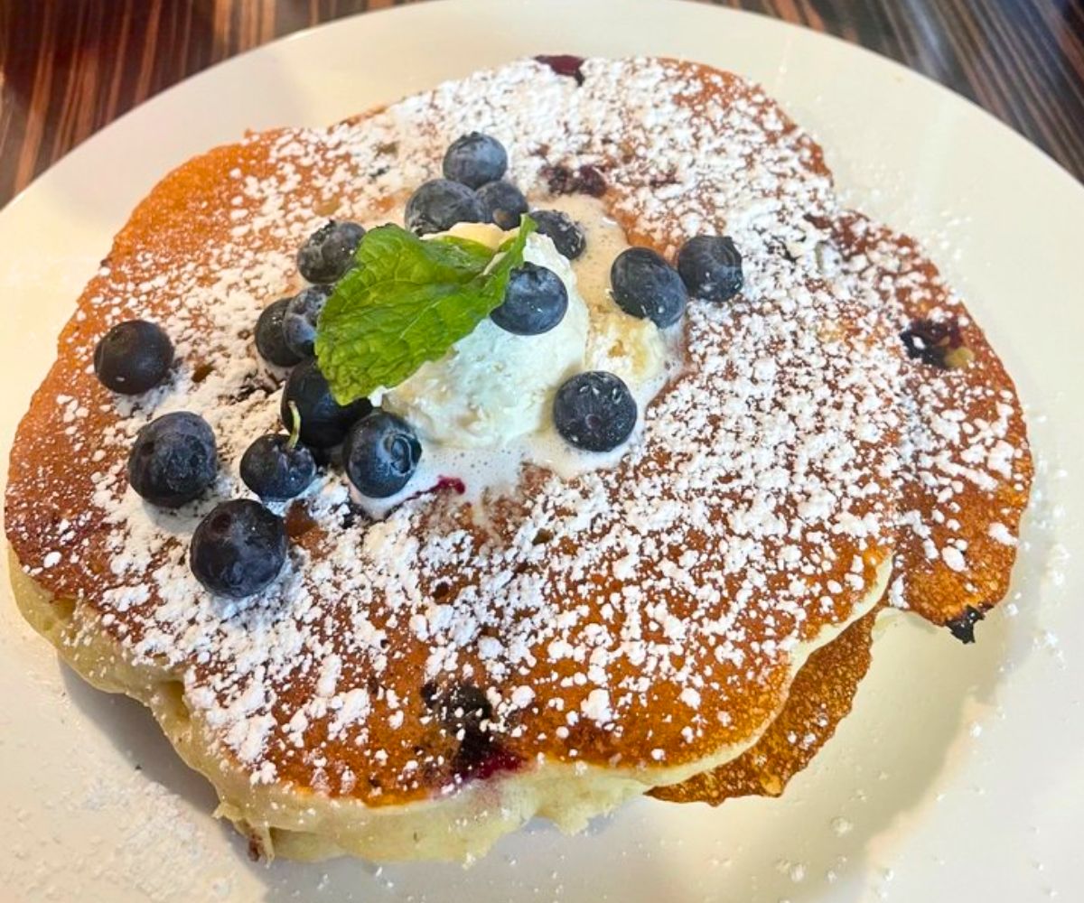 Blueberry Pancakes at The Rhody Hen Cafe in Pawtucket, RI