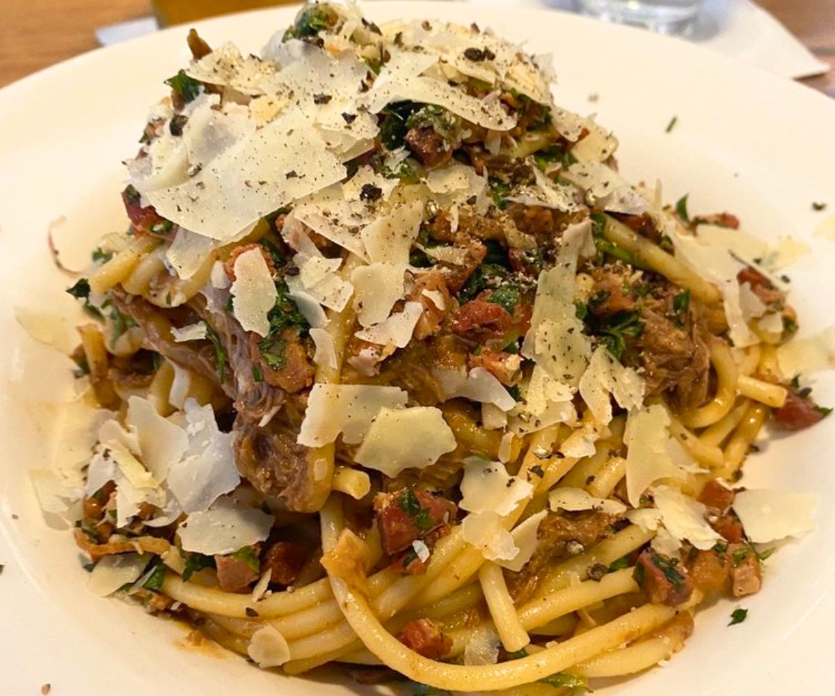 Braised Beef Bolognese at 1010 Bridge Restaurant in Charleston, West Virginia