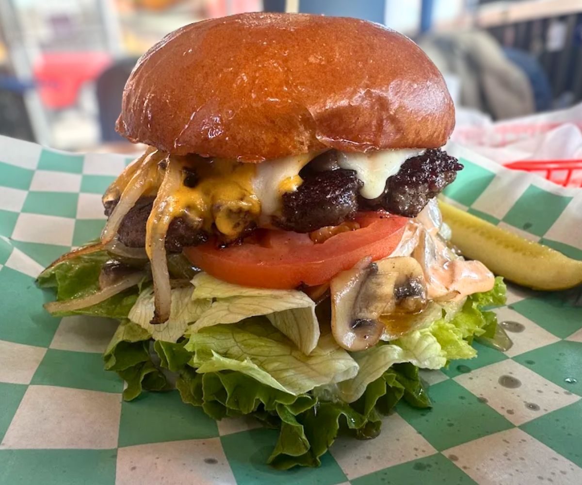 Burger at Big Sky Burger in Lakewood, CO