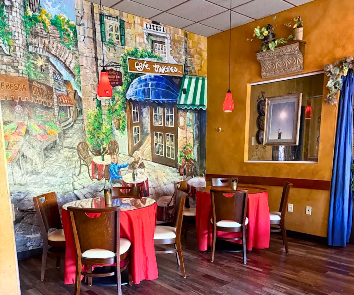interior of Cafe Tuscano in Pocatello, Idaho
