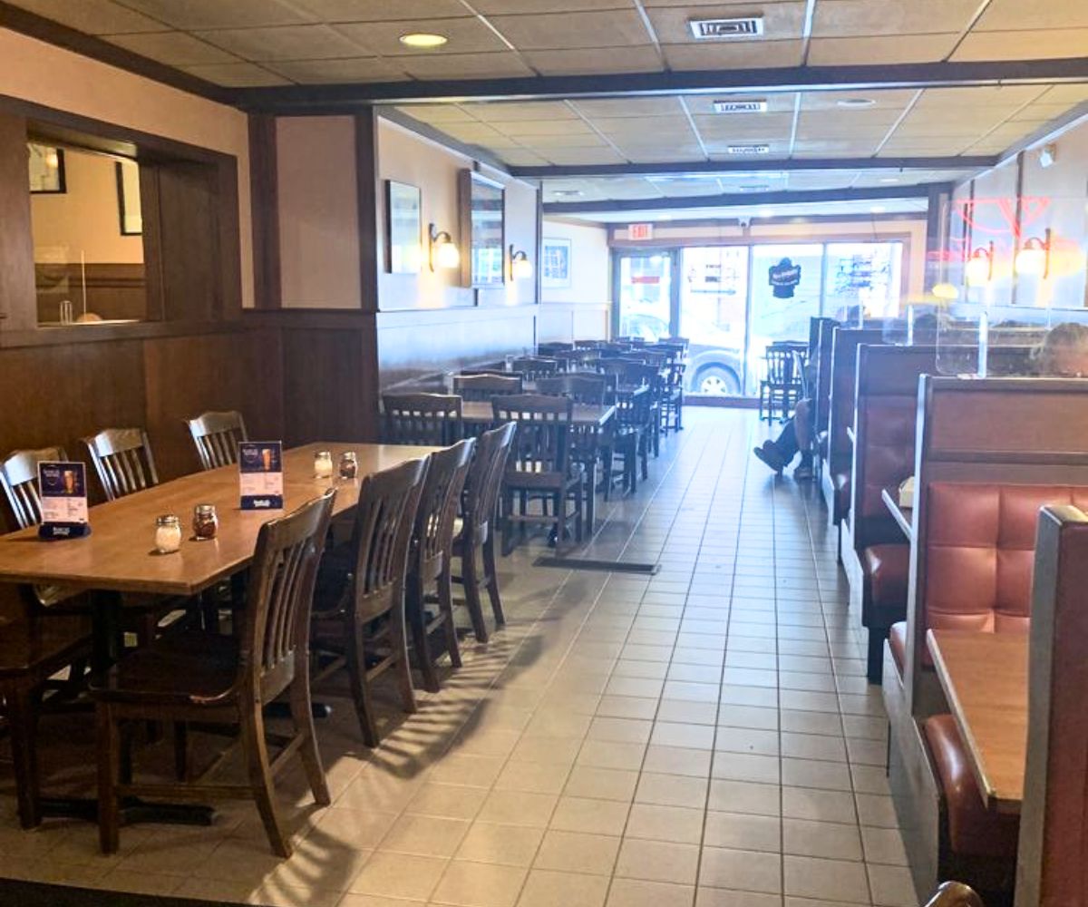 interior of Modern Apizza in New Haven, Connecticut