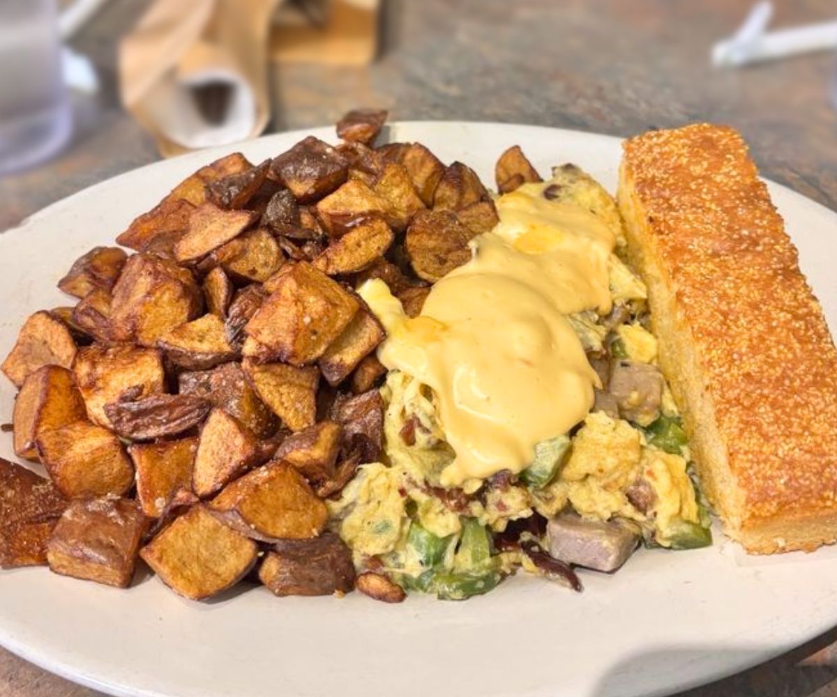 Elvis' Memphis Scramble at Iron Gate Cafe in Albany, New York