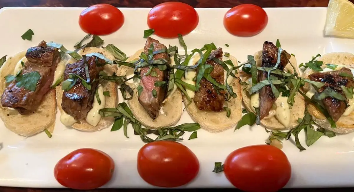 Steak Bruschetta at Cafe Tuscano in Pocatello, ID