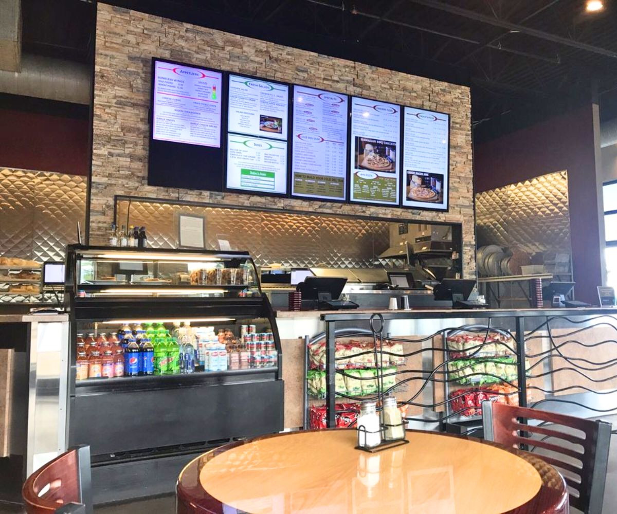 interior of Pauly's Pizzeria & Sub in Rapid City, South Dakota