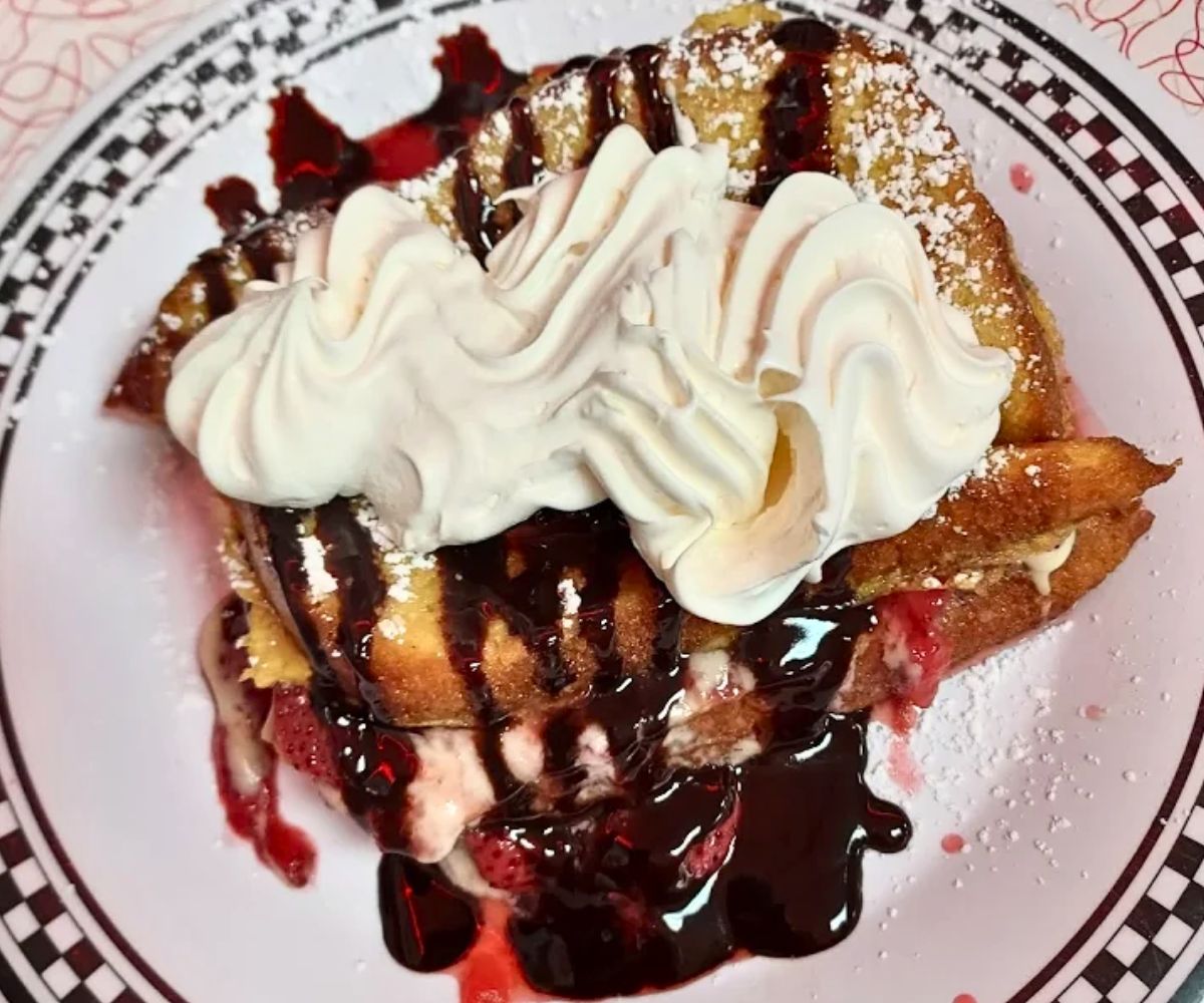 Stuffed French Toast at Charlie Parker's in Springfield, Illinois