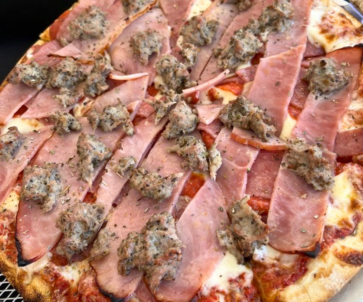 John Gotti Pizza at Gendusa's Italian Market in Kenner, Louisiana