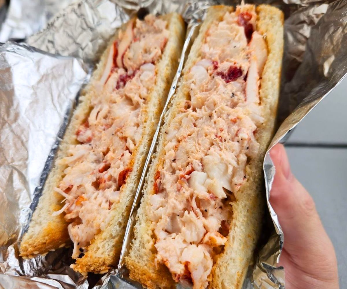 Lobster Sandwich at Alive & Kicking Lobsters in Cambridge, MA