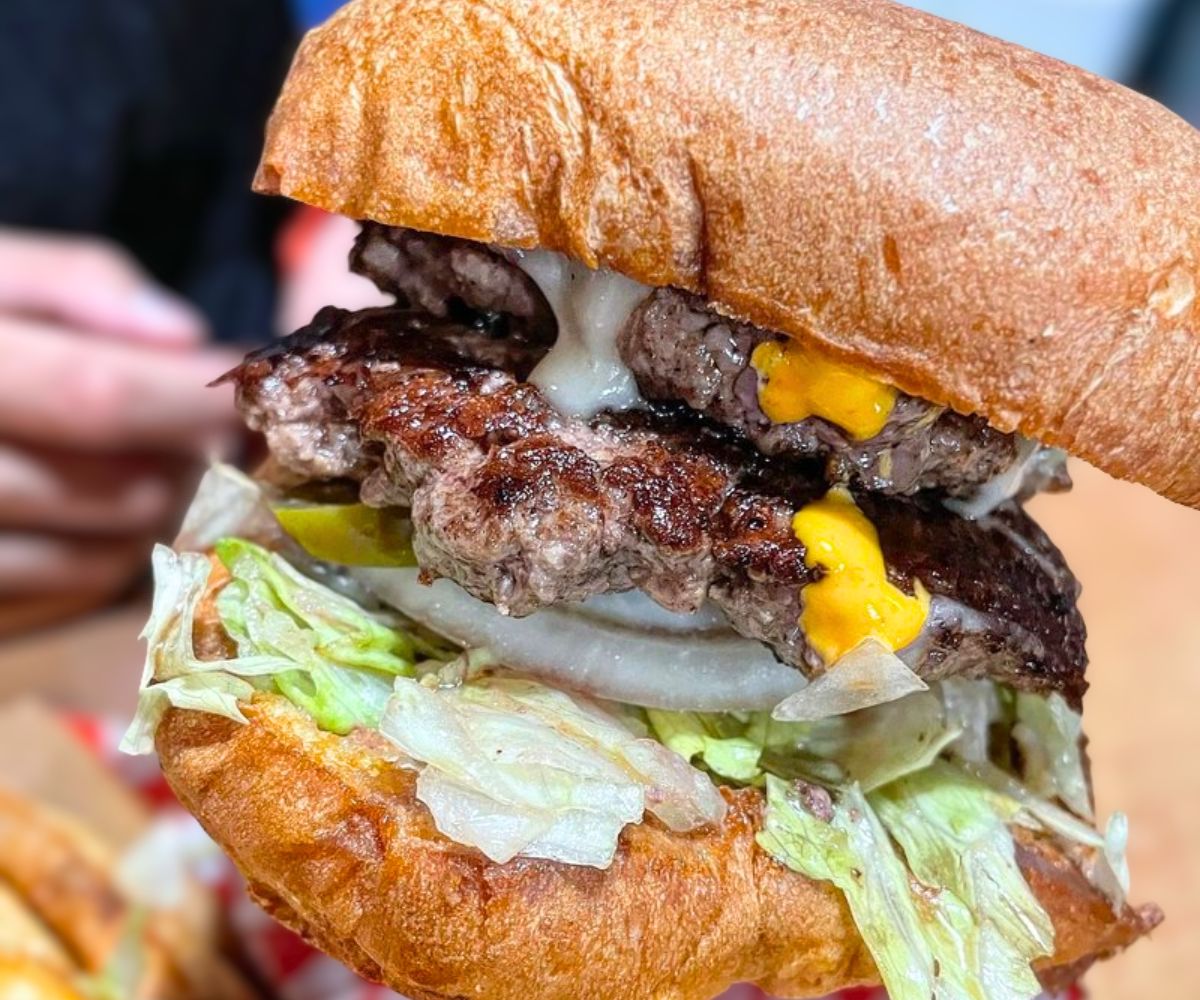 Betty's Spicy Burger at Betty's Burger Joint in Honolulu, Hawaii