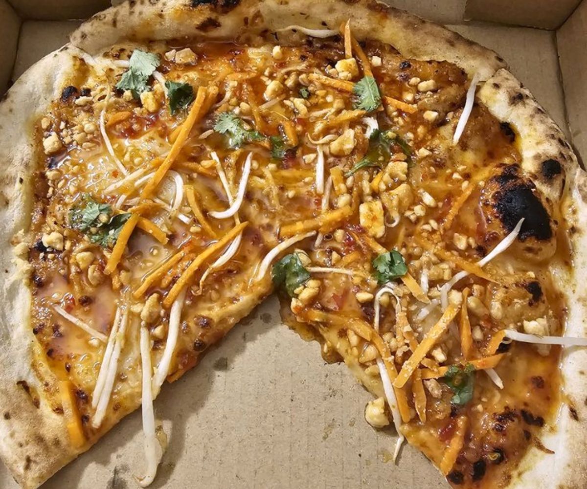 Thai Town Pizza at The Hungry Robot in Fairbanks, Alaska
