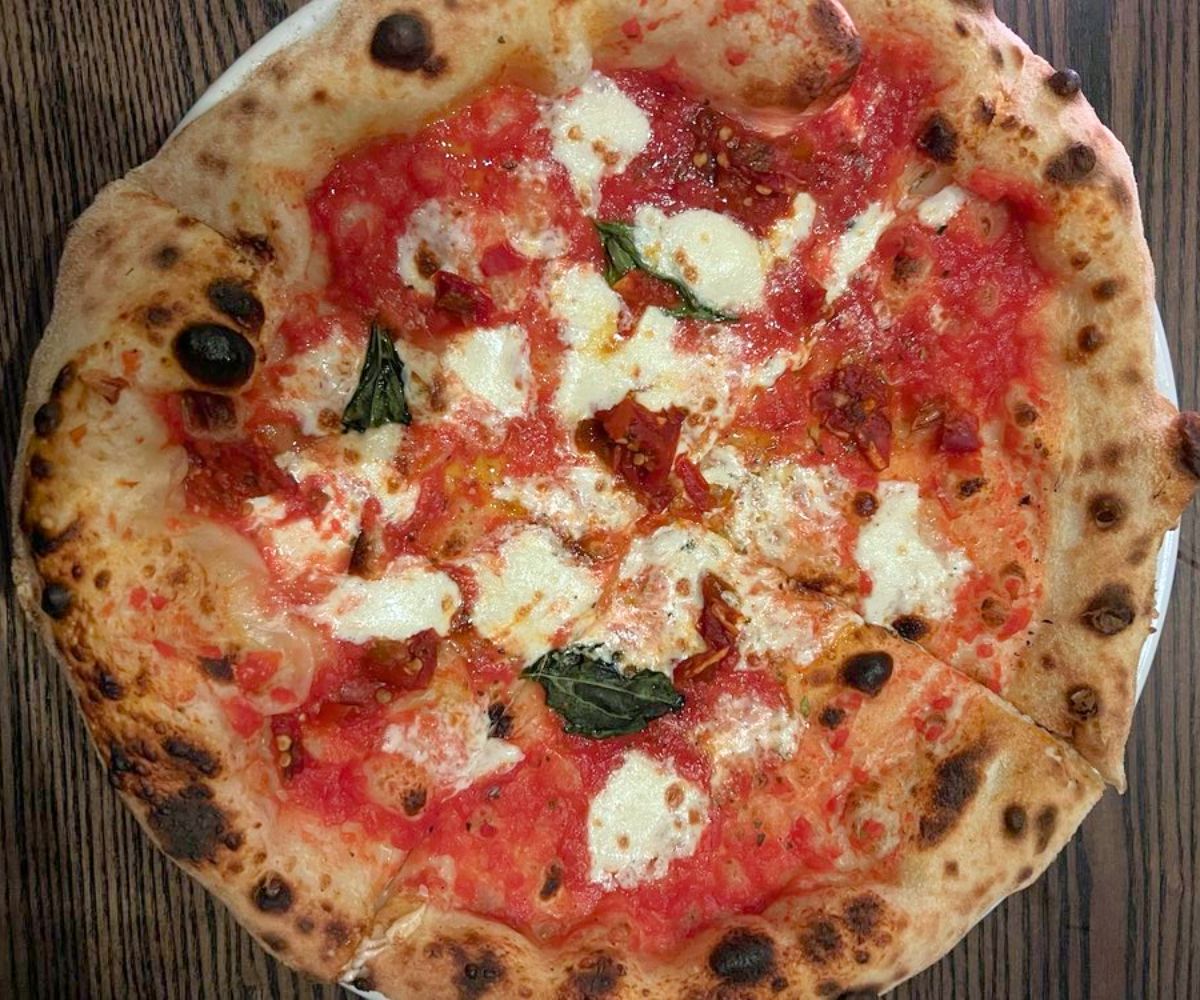 Ring of Fire pizza at Pizzeria Verità in Burlington, Vermont