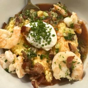Shrimp & Grits at The Noble South in Mobile, Alabama