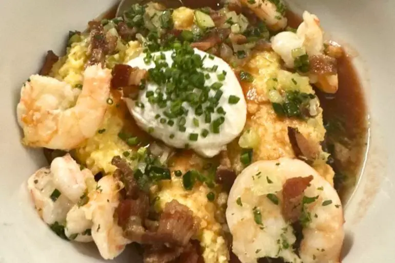 Shrimp & Grits at The Noble South in Mobile, Alabama