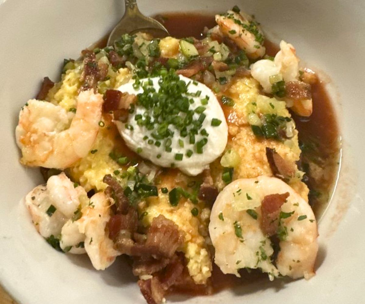 Shrimp & Grits at The Noble South in Mobile, Alabama