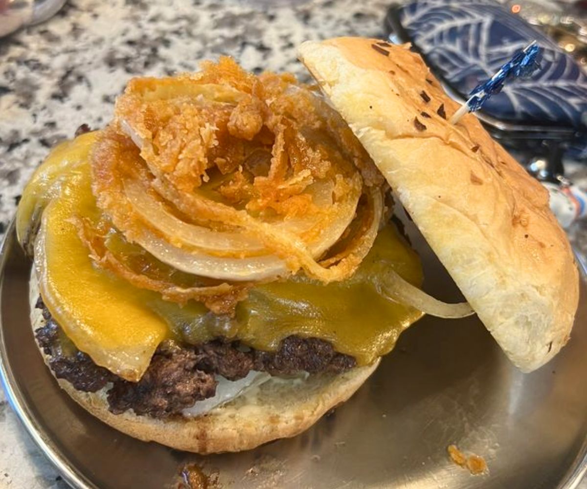 Onion Burger at Beefy's in Reno, Nevada