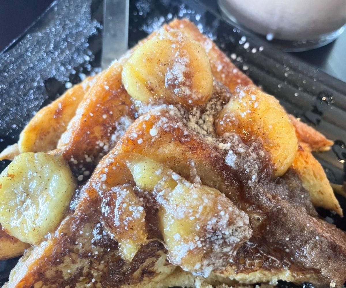Banana's Foster French Toast at JoJack's in Portsmouth, Virginia