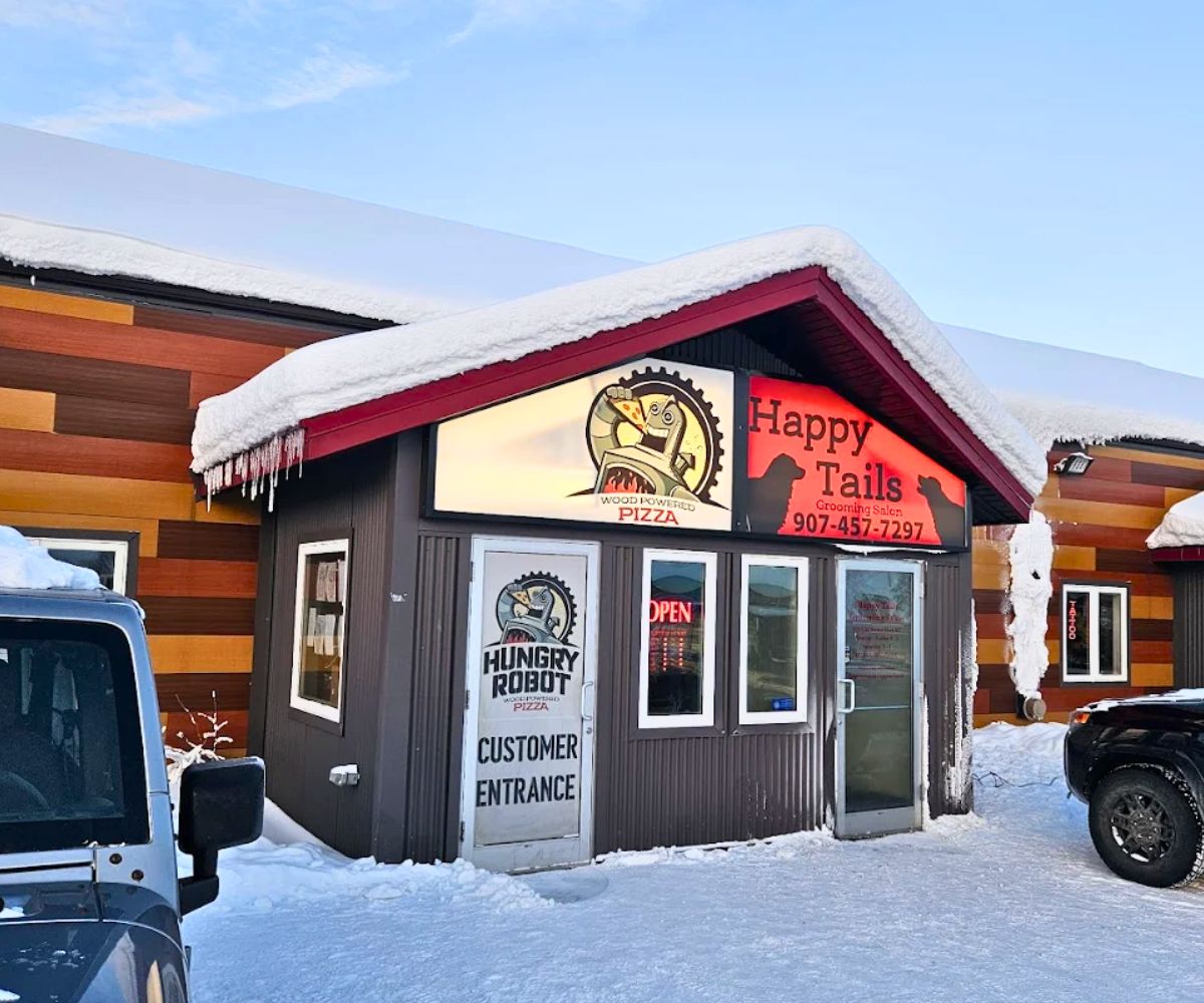 exterior of The Hungry Robot in Fairbanks, AK