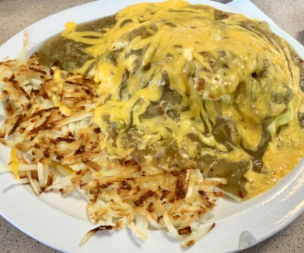 Green Chili Omelet at Sherrie's Place in Casper, Wyoming
