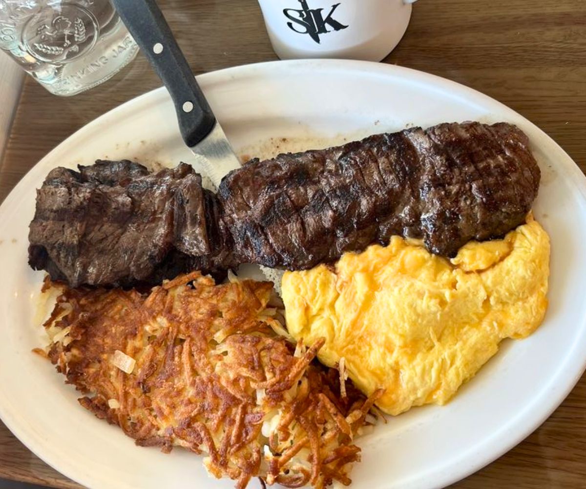 Skirt Steak & Eggs at The Southern Kitchen in Arlington Heights, IL