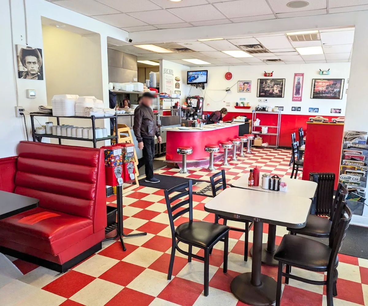 interior of Southside Diner in Parma, Ohio