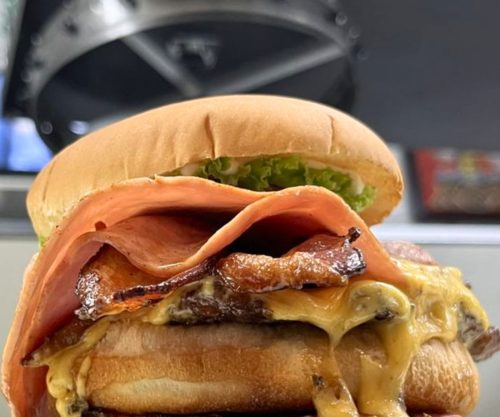 Howitzer Burger at The Burger Bunker in Great Falls, Montana