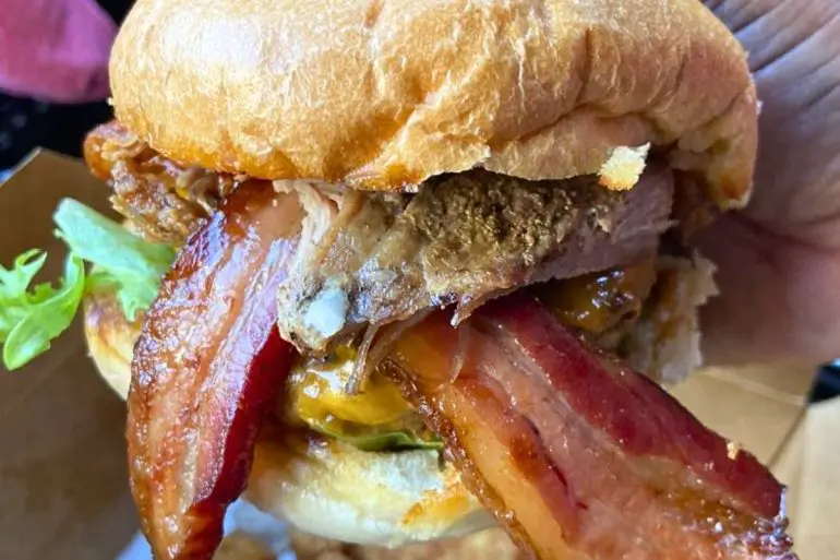 Rodeo King Burger at Farmer & The Cow in Wilmington, Delaware