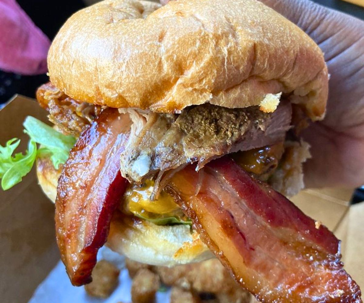 Rodeo King Burger at Farmer & The Cow in Wilmington, Delaware