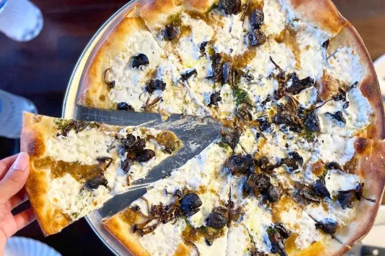 Truffle Mushroom Pizza at Little G Cafe By Garibaldi's in Honolulu, Hawaii