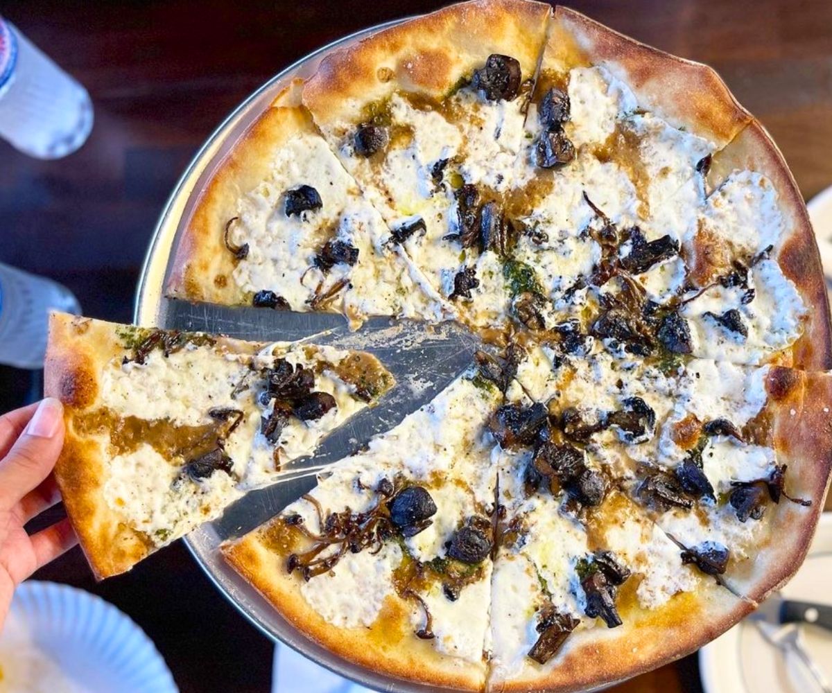 Truffle Mushroom Pizza at Little G Cafe By Garibaldi's in Honolulu, Hawaii