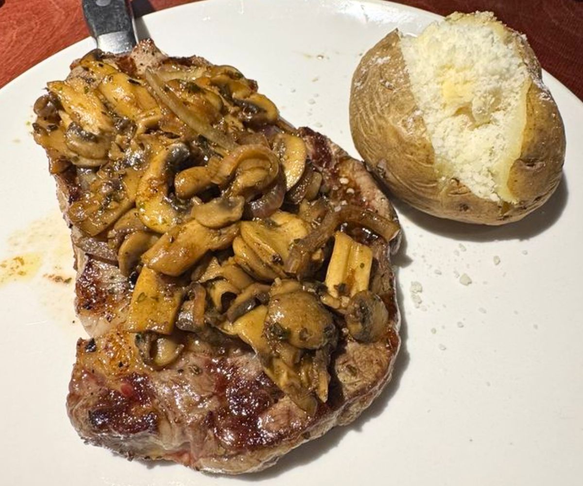 Steak Marsala at Napoli's Italian Restaurant in Enid, Oklahoma
