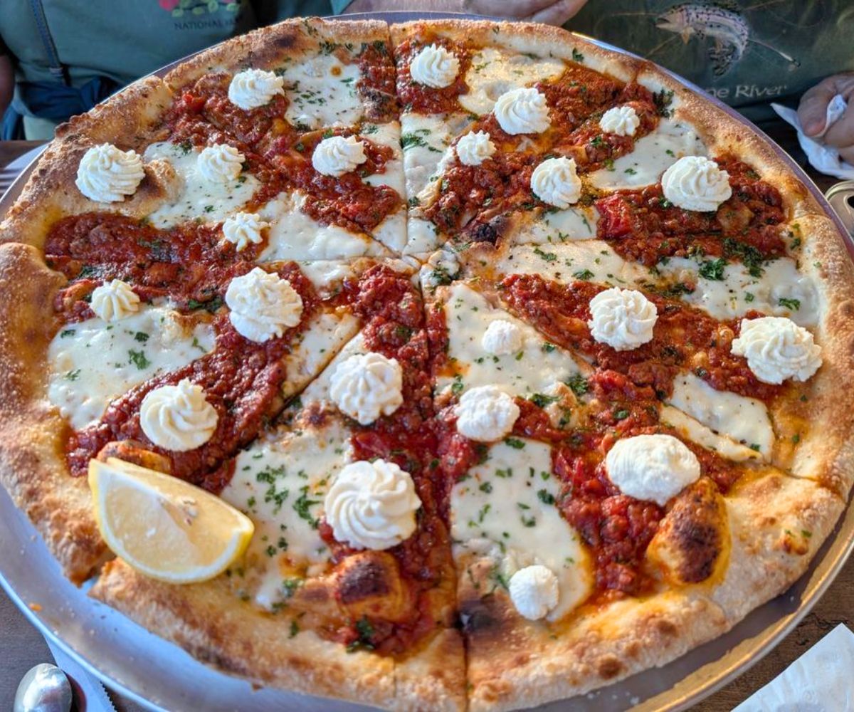 Bolognese Pizza at Little G Cafe By Garibaldi's in Honolulu, Hawaii