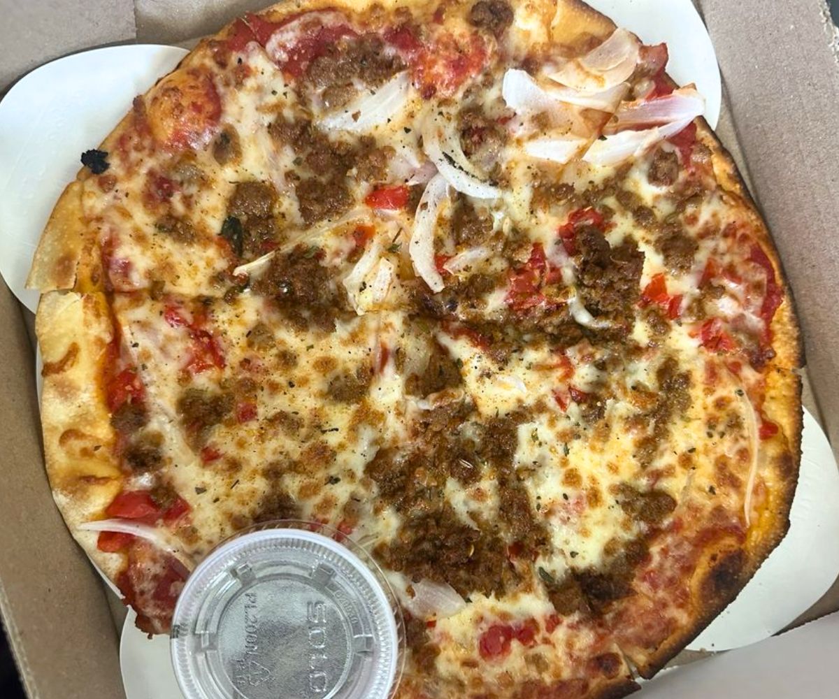 Farmer's Pie at Cadillac Pizza Pub in McKinney, TX