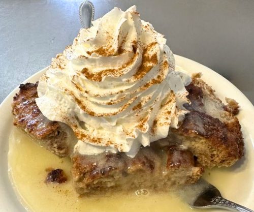Homemade Bread Pudding at Sherrie's Place in Casper, WY