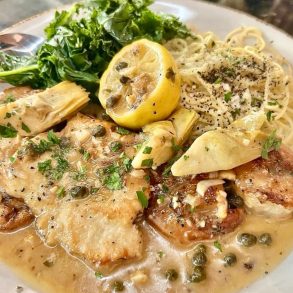Chicken & Shrimp Picatta at Gianni's Trattoria in Concord, North Carolina