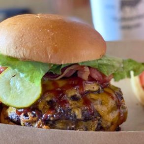 Hawaiian Burger at Ed's Burger Joint in Hattiesburg, Mississippi