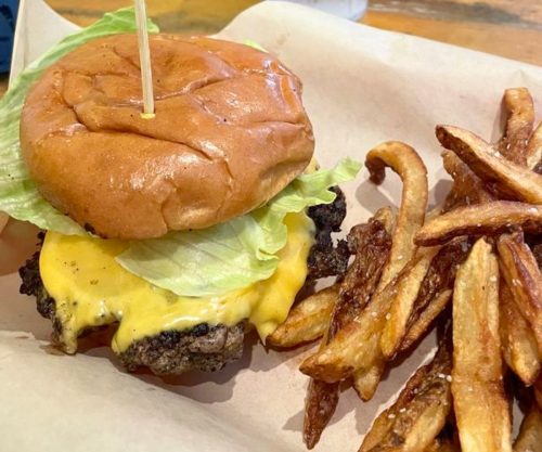 All-the-way Burger at Bard's Burgers & Chili in Covington, Kentucky