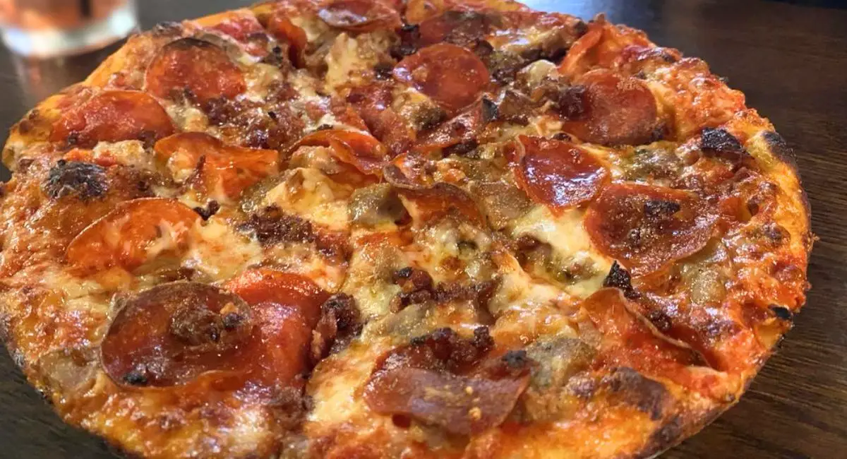 Meat Lovers Pizza at Grainsley's Kitchen + Drinks in Warwick, RI