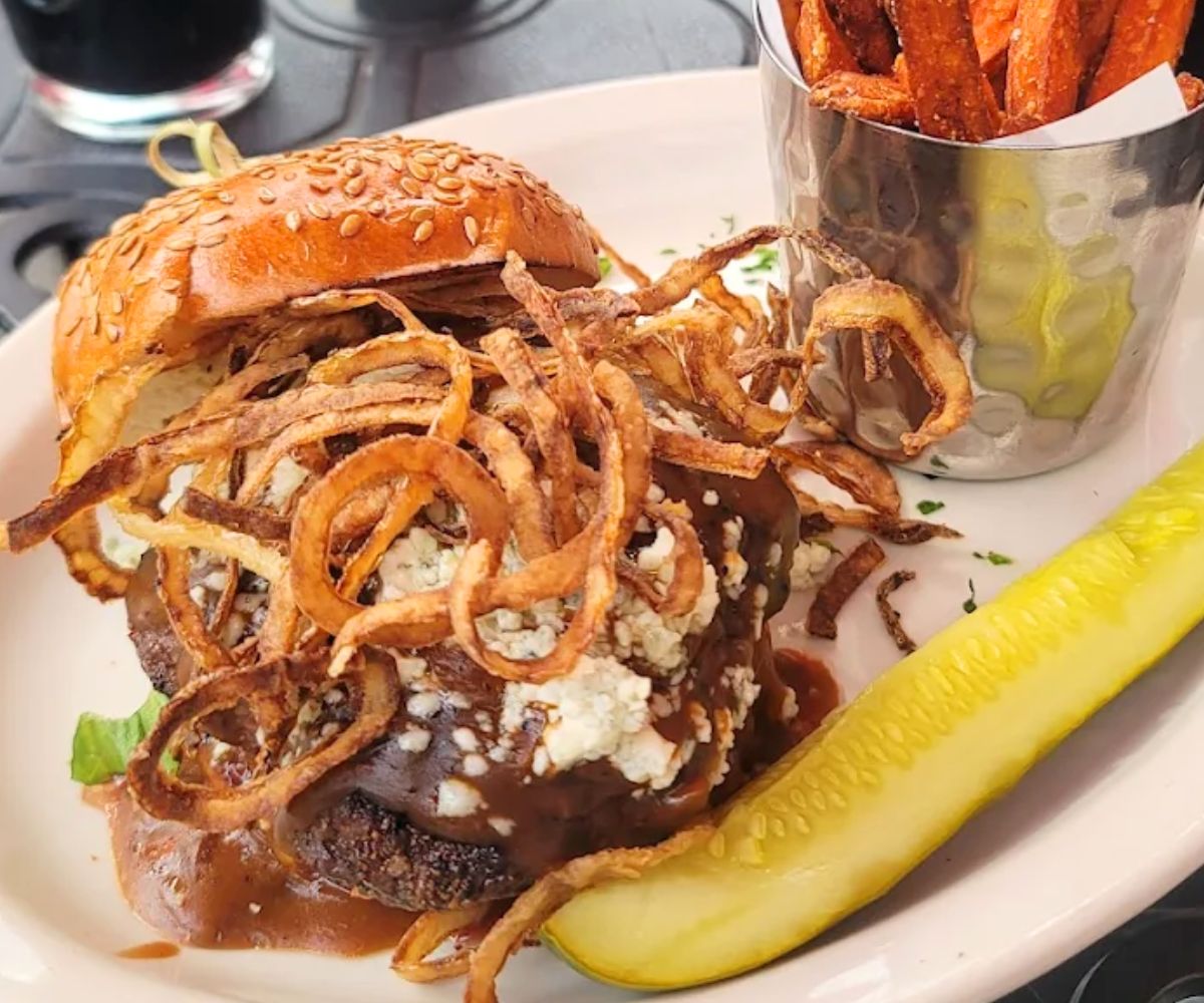 Dublin Burger at The Barley House Restaurant & Tavern in Concord, NH
