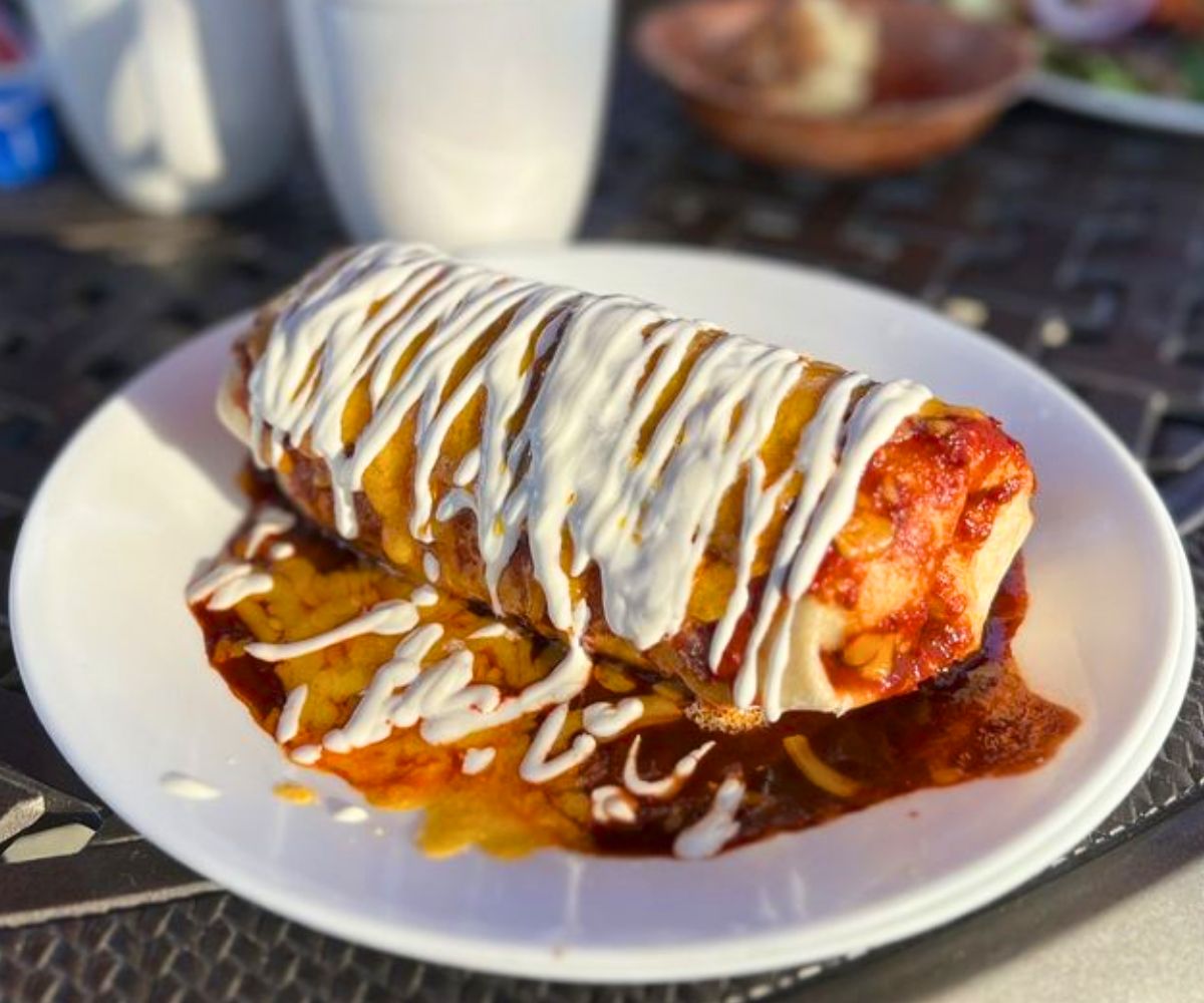 Breakfast Burrito at The Neighborhood Cafe in Huntersville, North Carolina