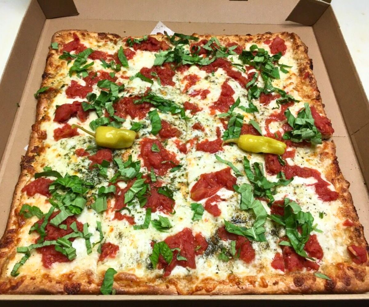 Grandma's PanBaked Pizza at Vannucchi Brothers Pizza in Hollywood, Florida